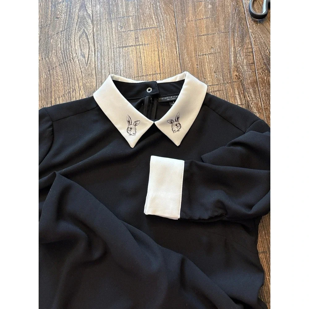 Victoria Beckham for Target Bunny Collar Shift Dress Size Small EUC - Picture 6 of 9